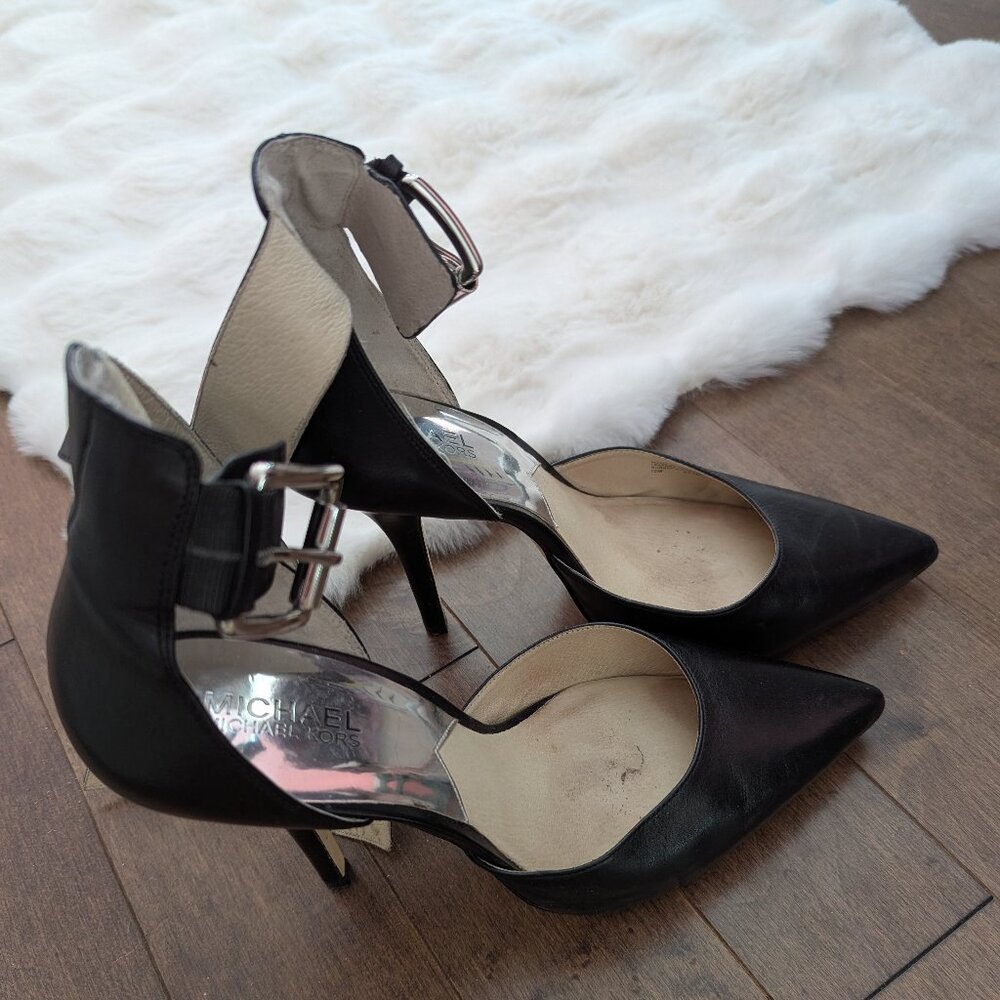 Michael Kors Black Leather Heels